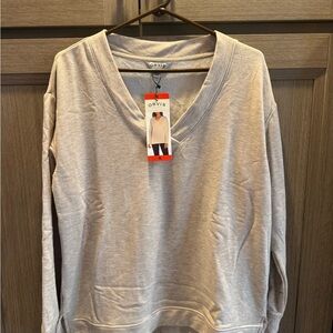 Orvis Oatmeal V-Neck Sweatshirt (M)